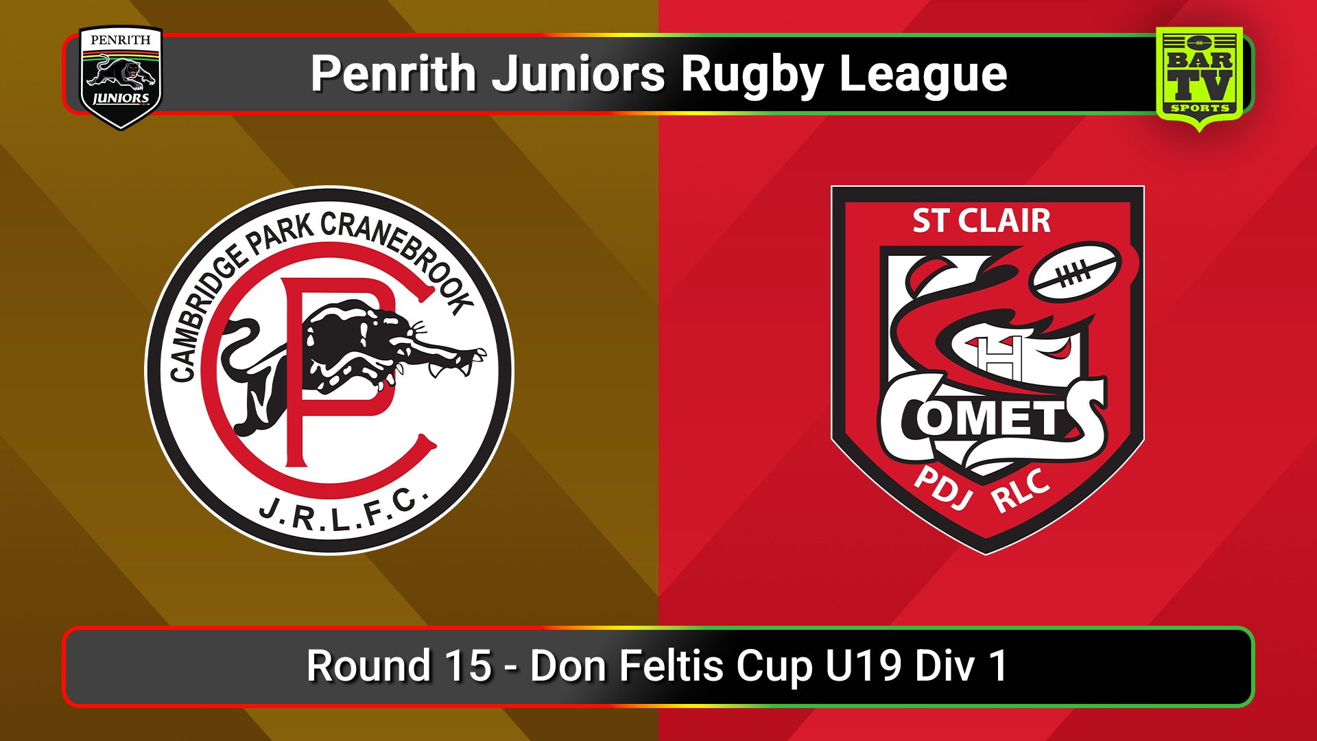 250727-video-Penrith & District Junior Rugby League Round 15 - Don Feltis Cup U19 Div 1 - Cambridge Park v St Clair Slate Image