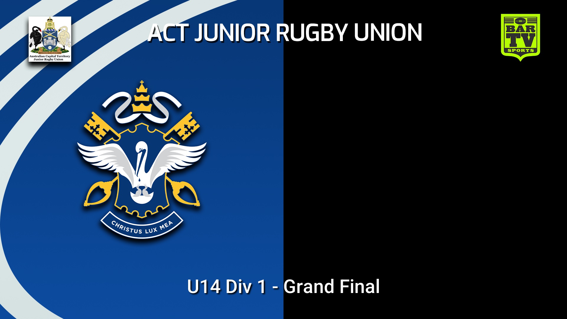 260905-video-ACT Junior Rugby Union Grand Final - U14 Div 1 - St Edmund's v Marist Royal Slate Image