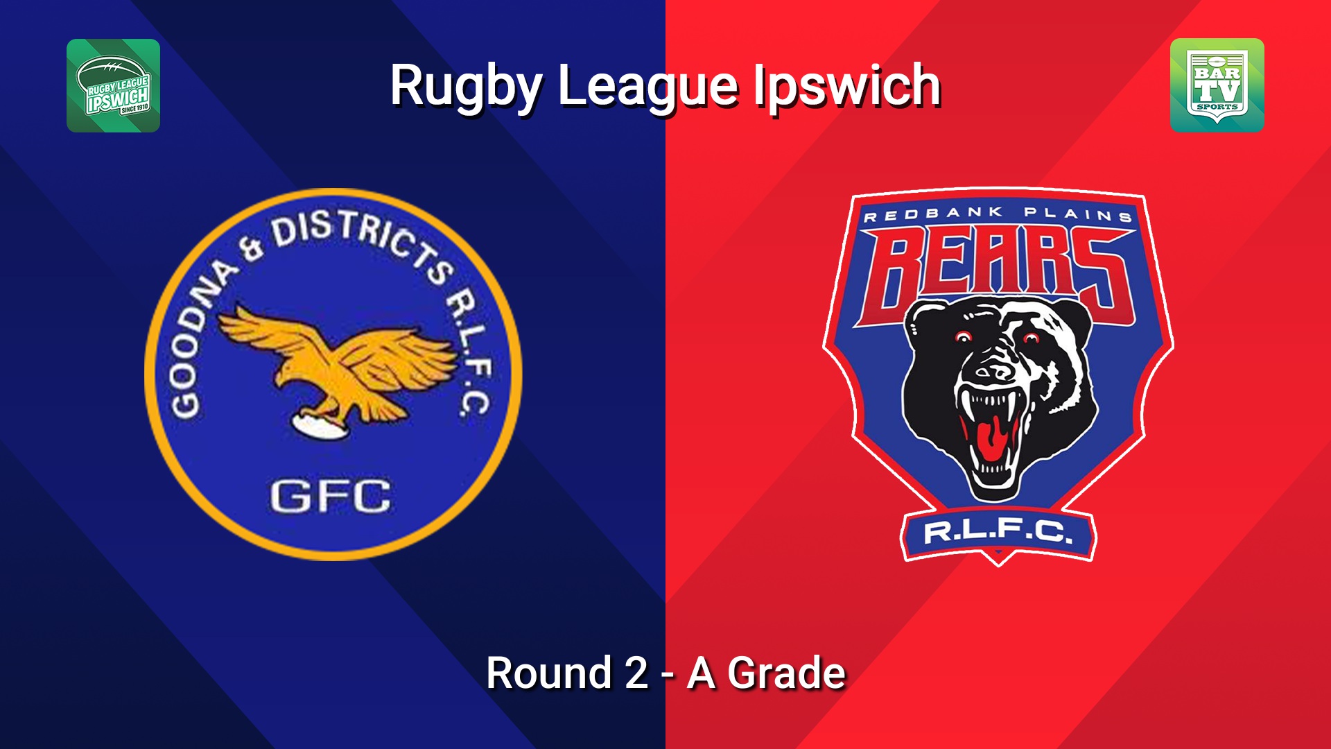 260329-video-Rugby League Ipswich Round 2 - A Grade - Goodna v Redbank Plains Bears Slate Image