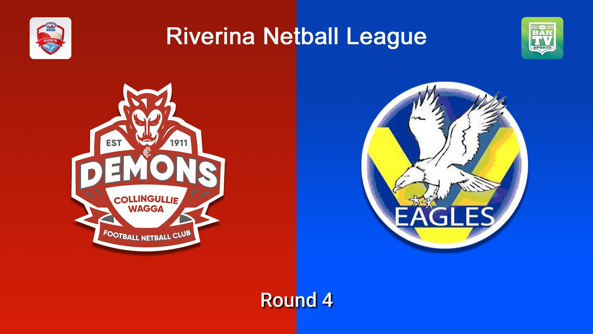 260502-video-Riverina Netball League Round 4 - A Grade - Collingullie Wagga Demons v Narrandera Eagles Slate Image