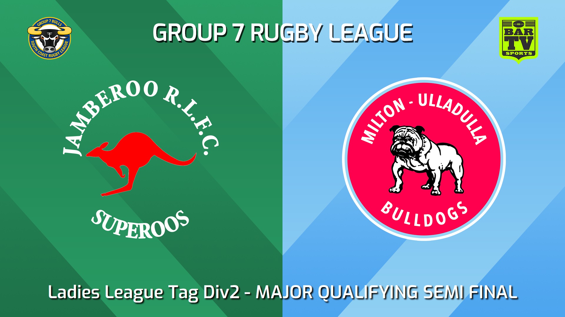 240825-video-South Coast MAJOR QUALIFYING SEMI FINAL - Ladies League Tag Div2 - Jamberoo Superoos v Milton-Ulladulla Bulldogs Slate Image