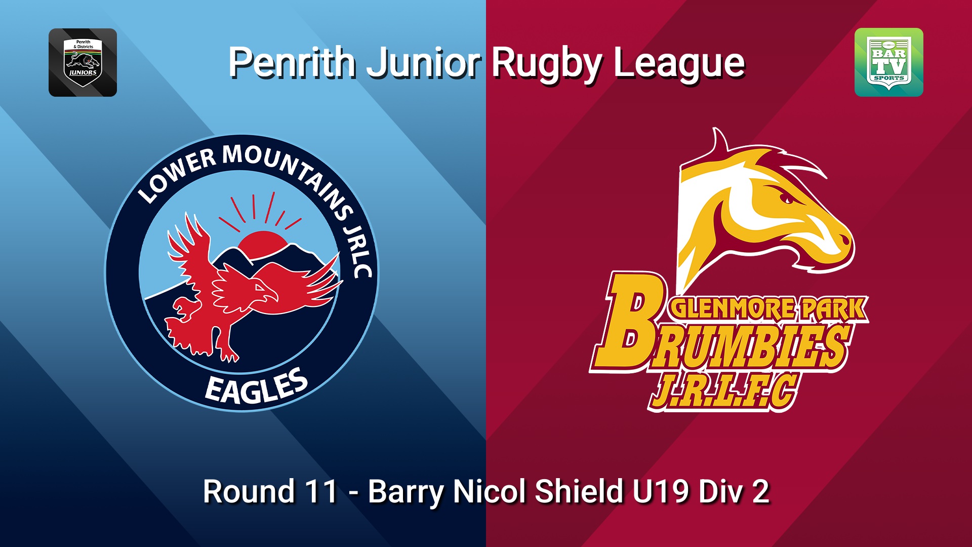 260628-video-Penrith & District Junior Rugby League Round 11 - Barry Nicol Shield U19 Div 2 - Lower Mountains v Glenmore Park Slate Image