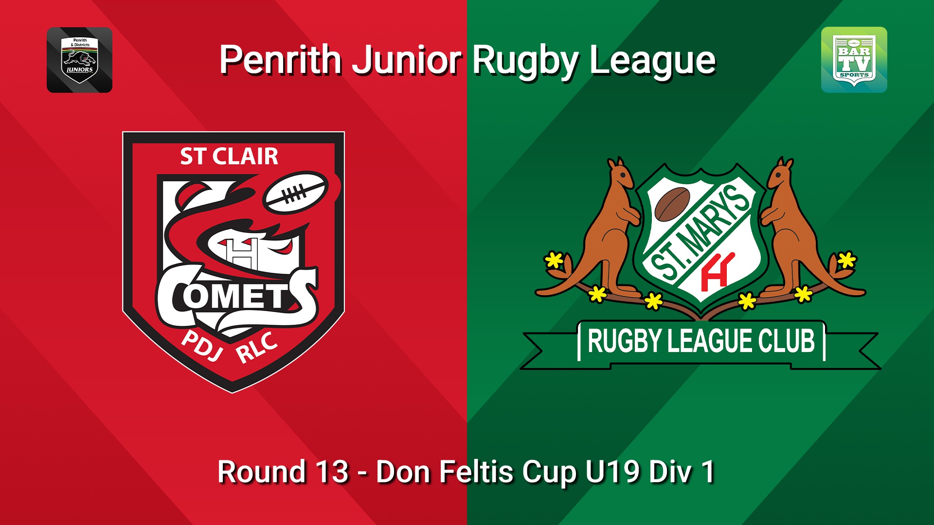 260725-video-Penrith & District Junior Rugby League Round 13 - Don Feltis Cup U19 Div 1 - St Clair v St Marys Slate Image