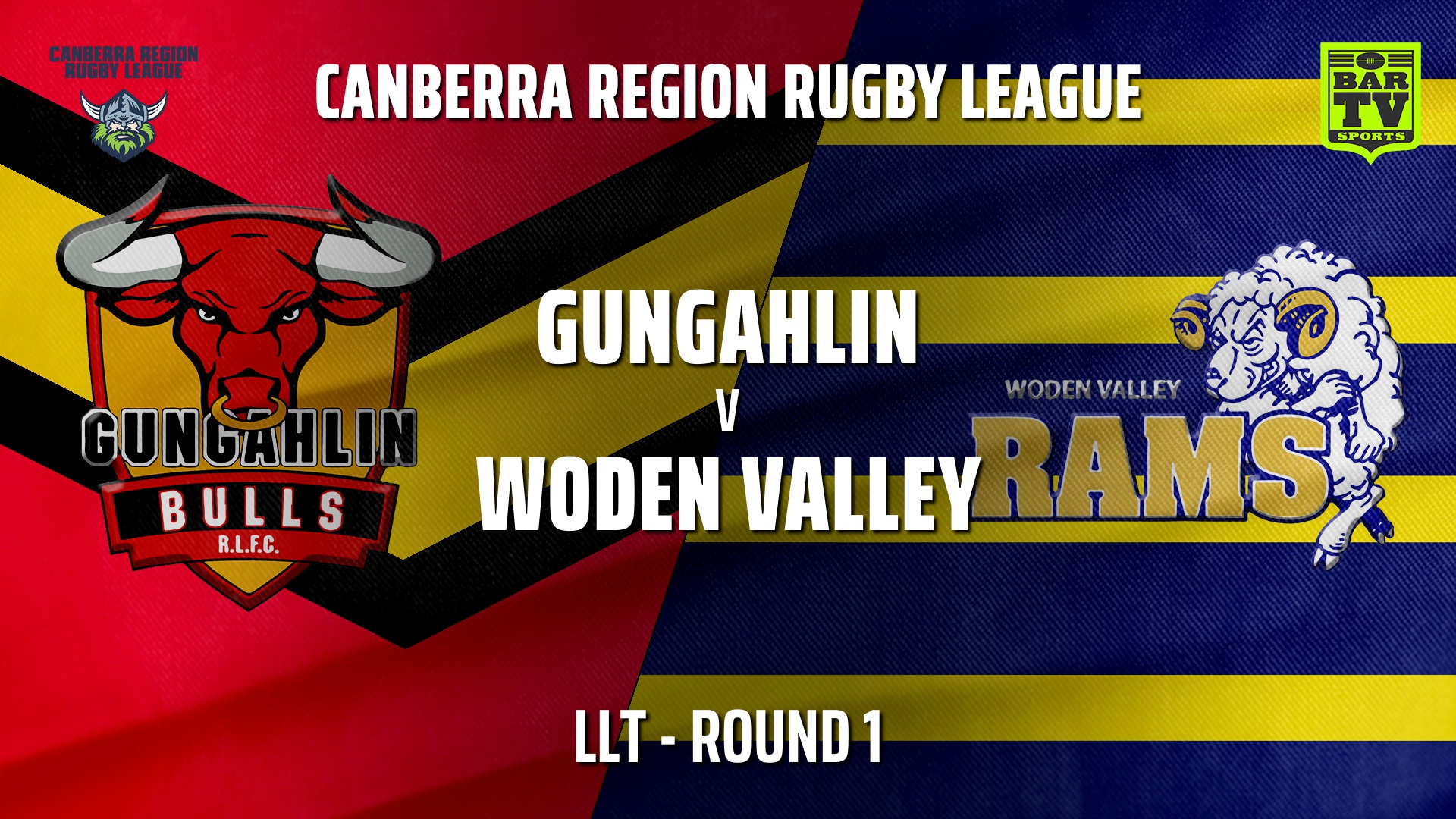 CRRL Round 1 - Ladies League Tag - Gungahlin Bulls v Woden Valley Rams Slate Image