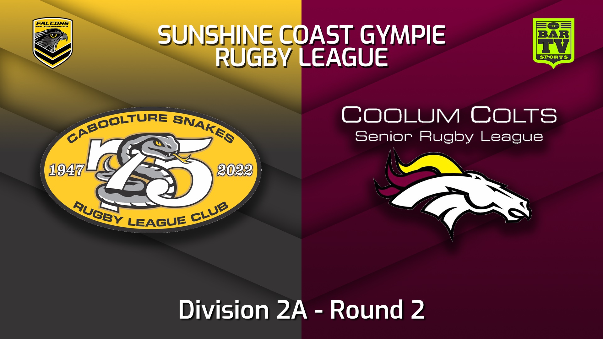 220409-Sunshine Coast RL Round 2 - Division 2A - Caboolture Snakes v Coolum Colts Slate Image