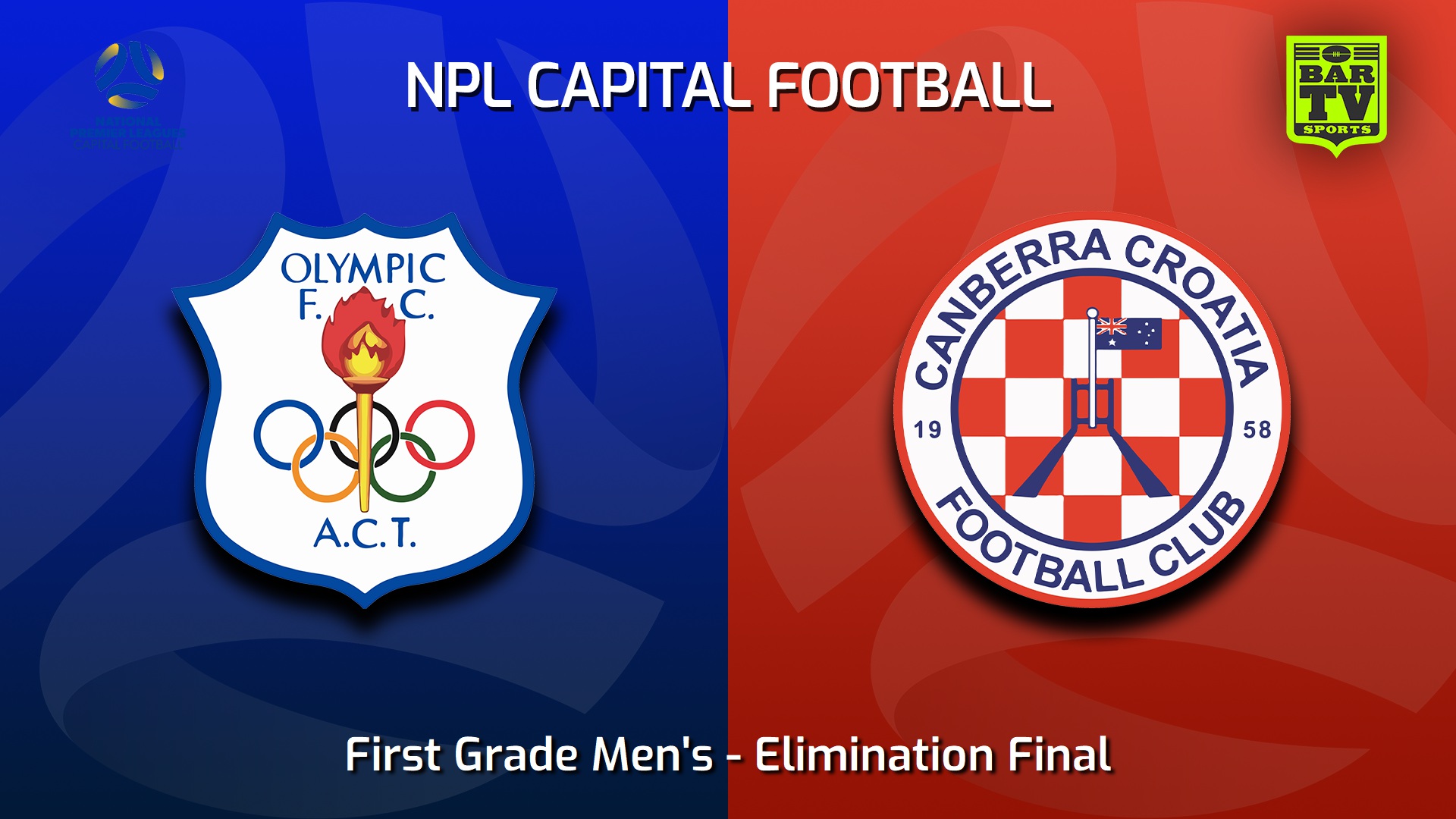 230909-Capital NPL Elimination Final - Canberra Olympic FC v Canberra Croatia FC Slate Image