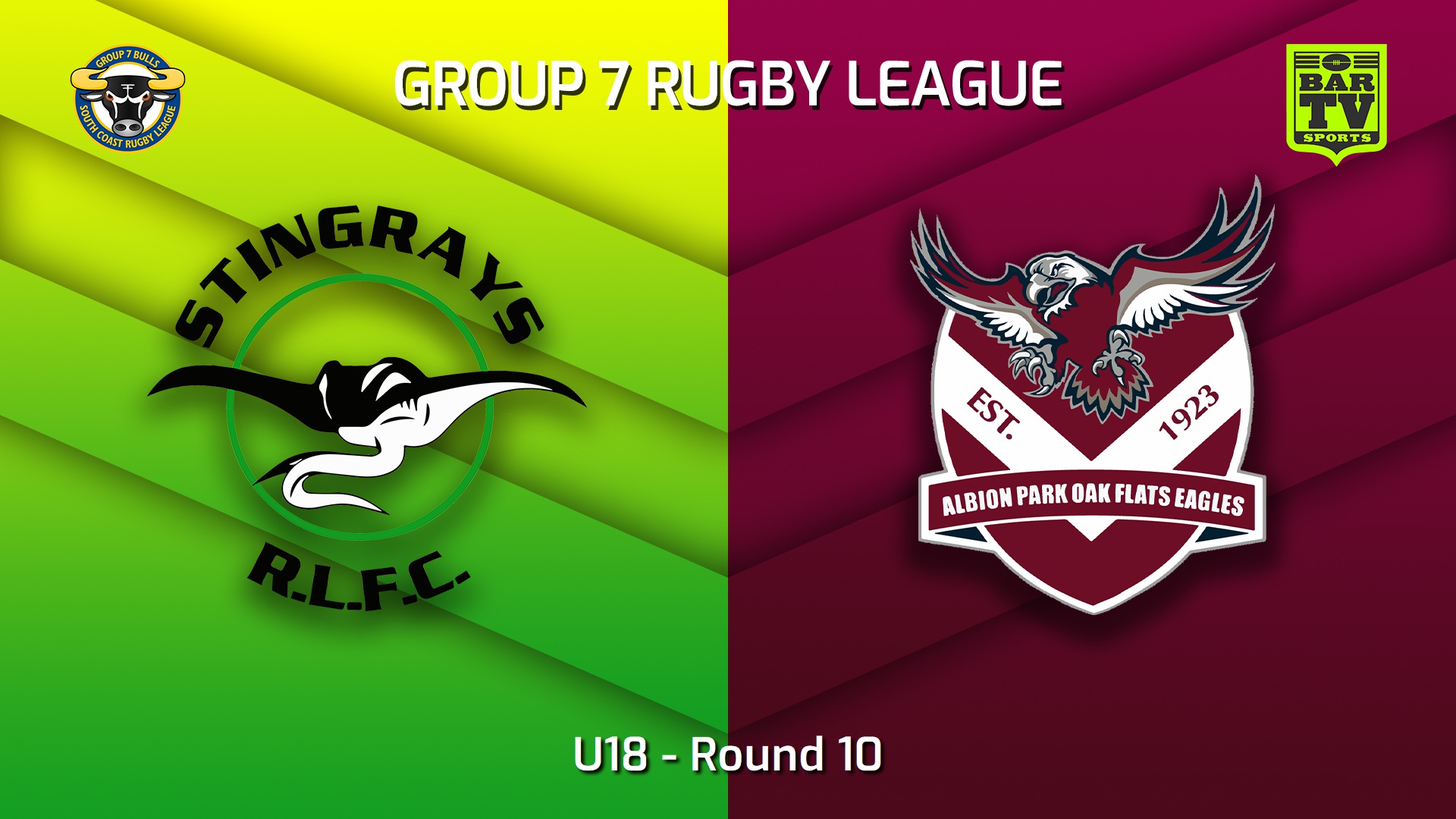 230604-South Coast Round 10 - U18 - Stingrays of Shellharbour v Albion Park Oak Flats Eagles Slate Image