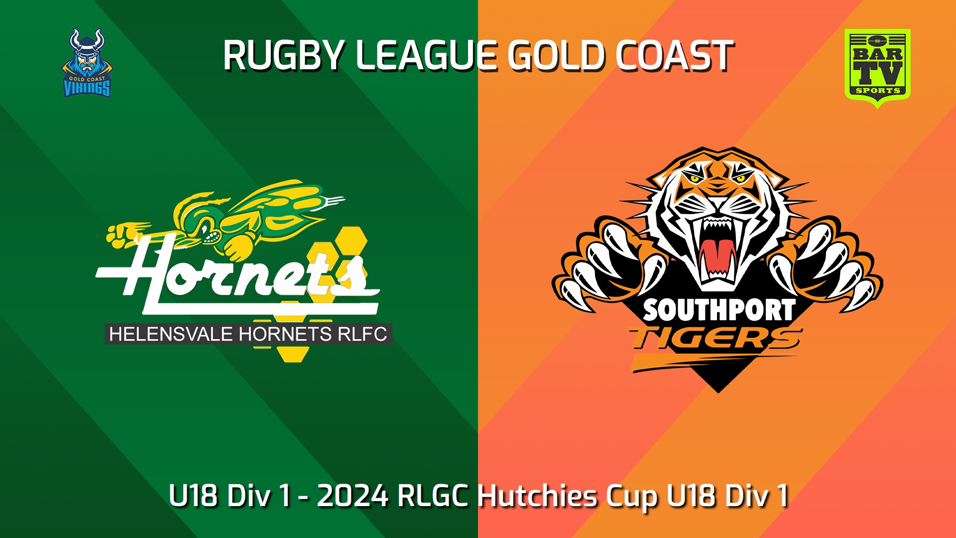 240901-video-Gold Coast 2024 RLGC Hutchies Cup U18 Div 1 - U18 Div 1 - Helensvale Hornets v Southport Tigers Slate Image
