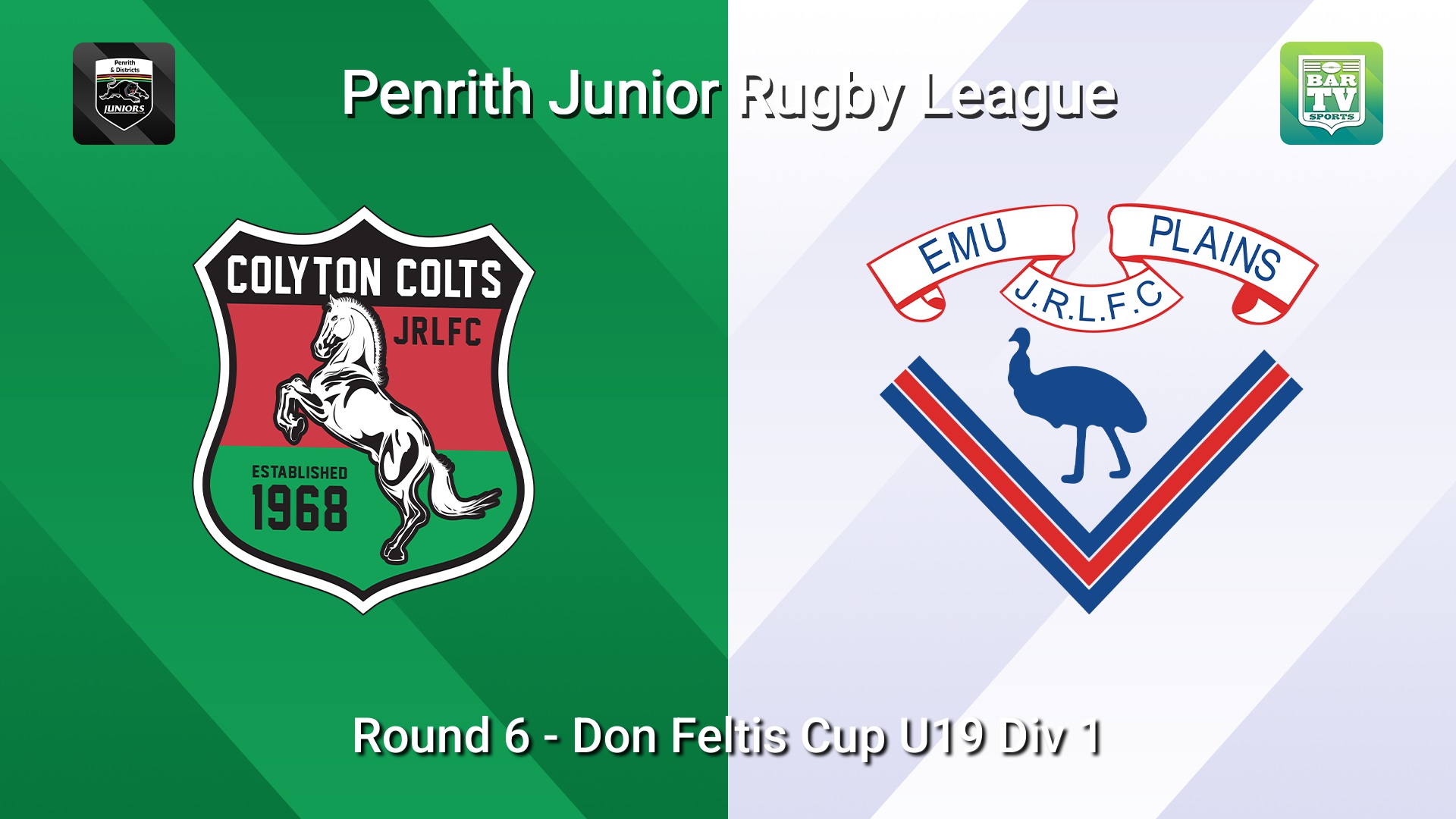 260517-video-Penrith & District Junior Rugby League Round 6 - Don Feltis Cup U19 Div 1 - Colyton v Emu Plains Slate Image