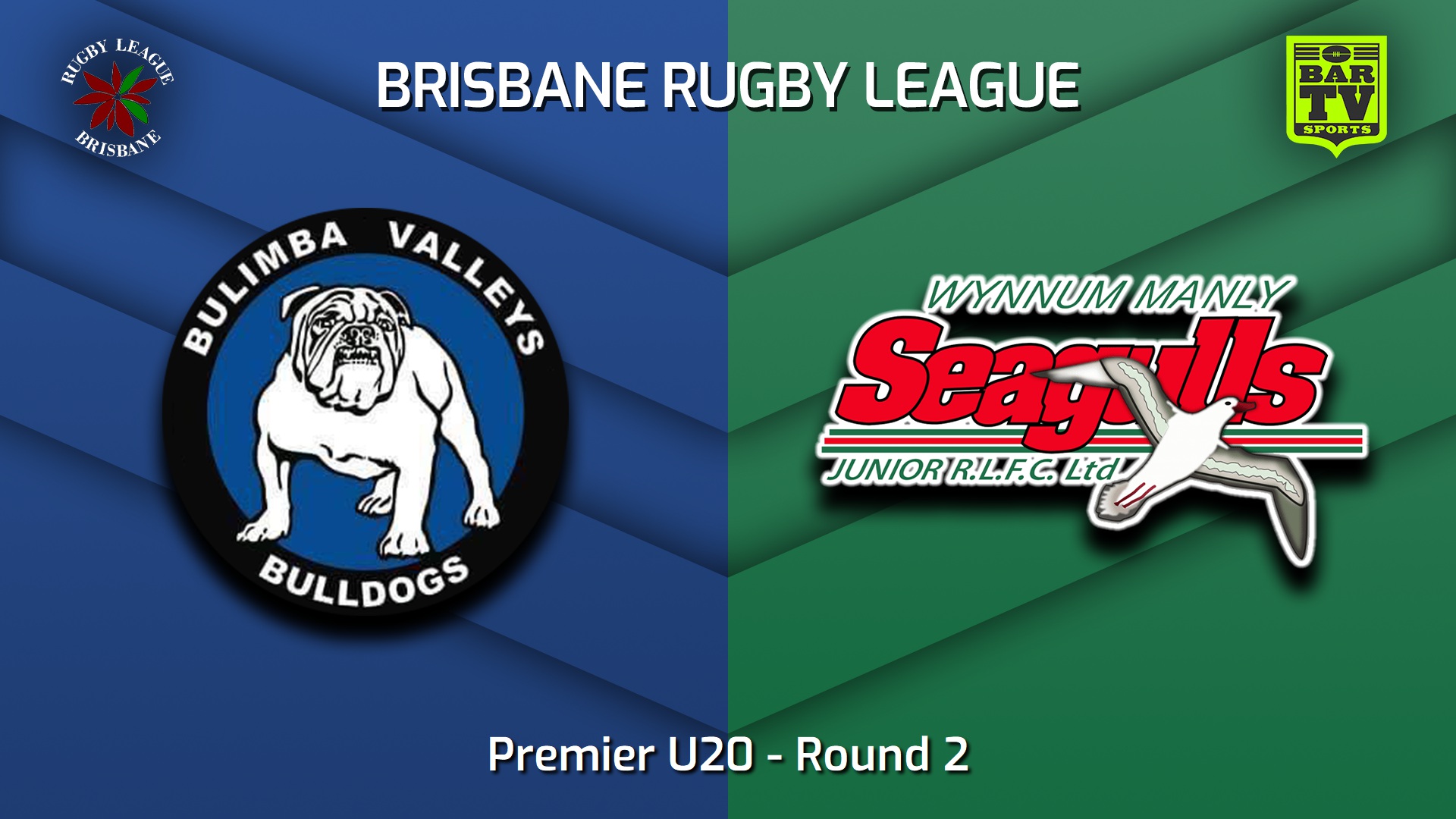 230325-BRL Round 2 - Premier U20 - Bulimba Valleys Bulldogs v Wynnum Manly Seagulls Juniors Slate Image