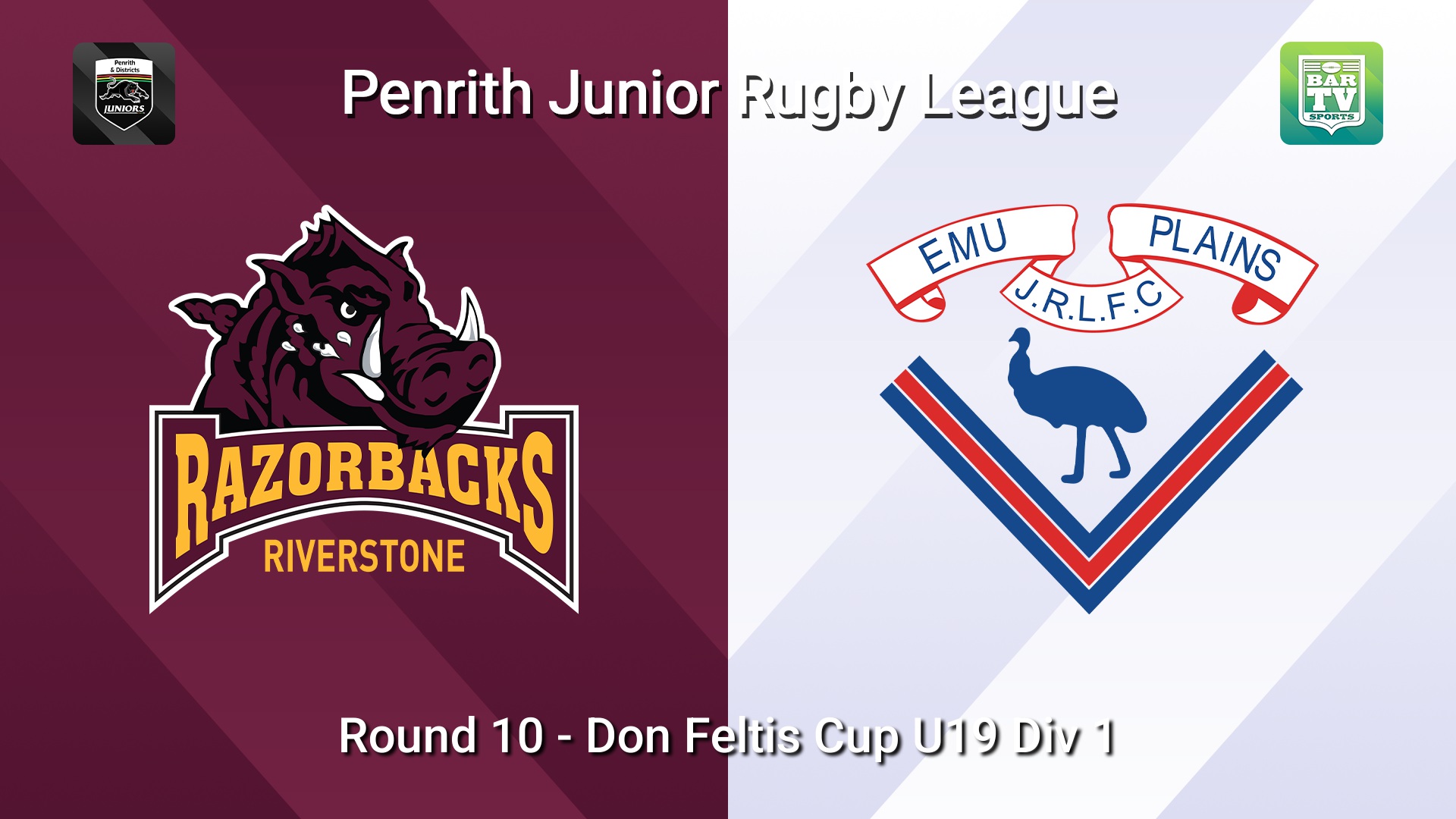 260628-video-Penrith & District Junior Rugby League Round 10 - Don Feltis Cup U19 Div 1 - Riverstone v Emu Plains Slate Image