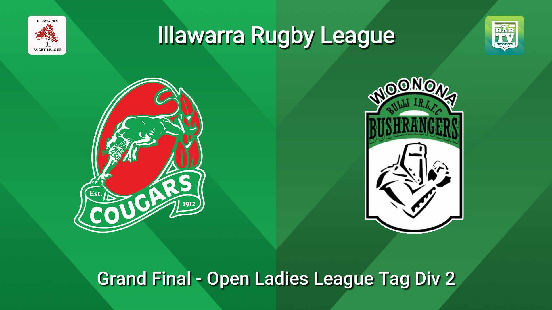 260823-video-Illawarra Grand Final - Open Ladies League Tag Div 2 - Corrimal Cougars v Woonona Bushrangers Slate Image