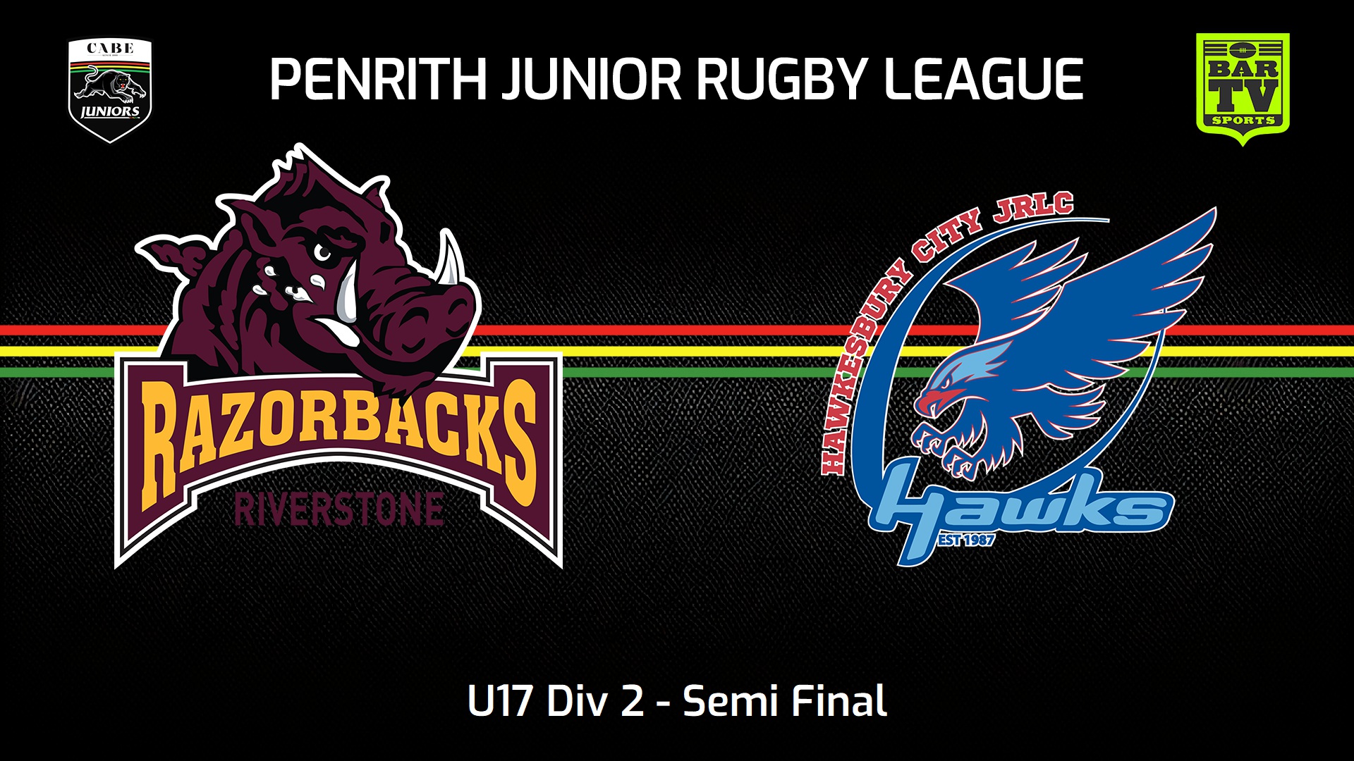 230806-Penrith & District Junior Rugby League Semi Final - U17 Div 2 - Riverstone v Hawkesbury City Slate Image