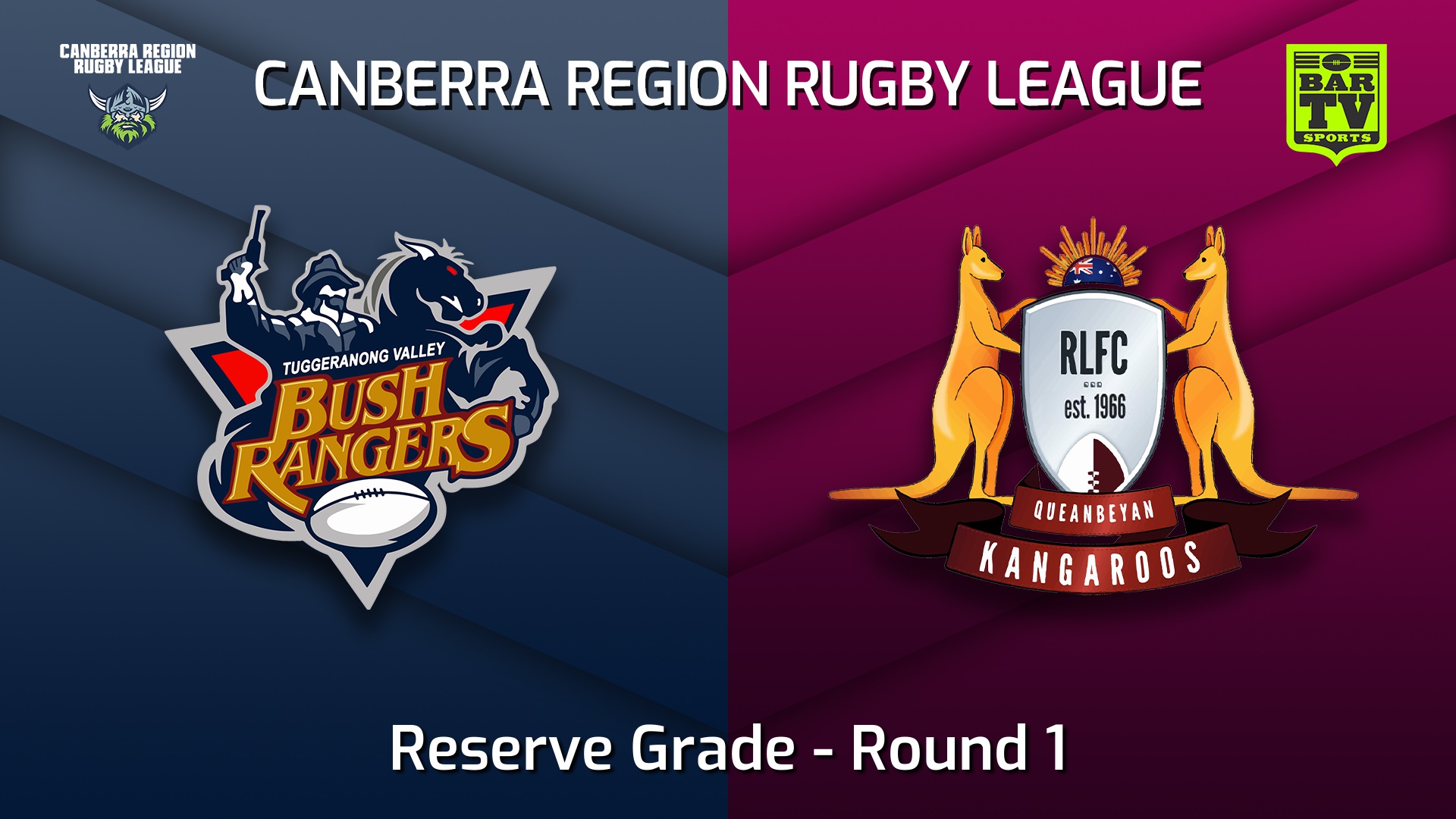220402-Canberra Round 1 - Reserve Grade - Tuggeranong Bushrangers v Queanbeyan Kangaroos Slate Image