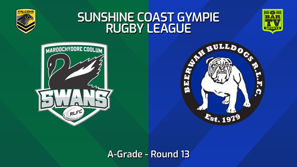 240706-video-Sunshine Coast RL Round 13 - A-Grade - Maroochydore Swans v Beerwah Bulldogs Slate Image