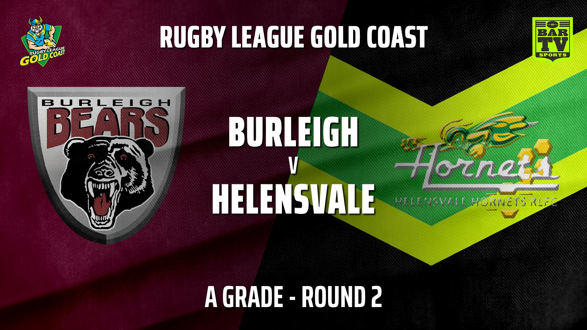 210516-RLGC Round 2 - A Grade - Burleigh Bears v Helensvale Hornets Slate Image