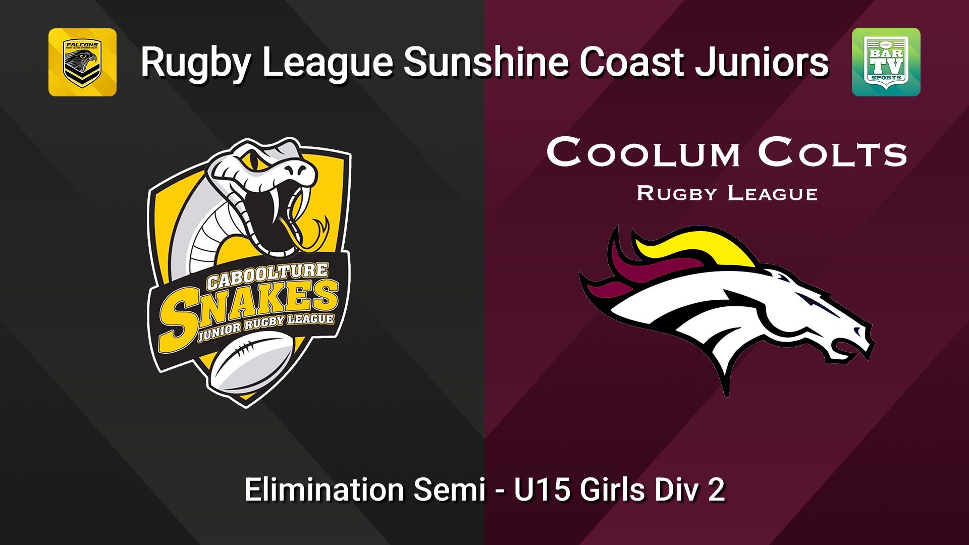 260821-video-Sunshine Coast Junior Rugby League Elimination Semi - U15 Girls Div 2 - Caboolture Snakes JRL v Coolum Colts JRL Slate Image