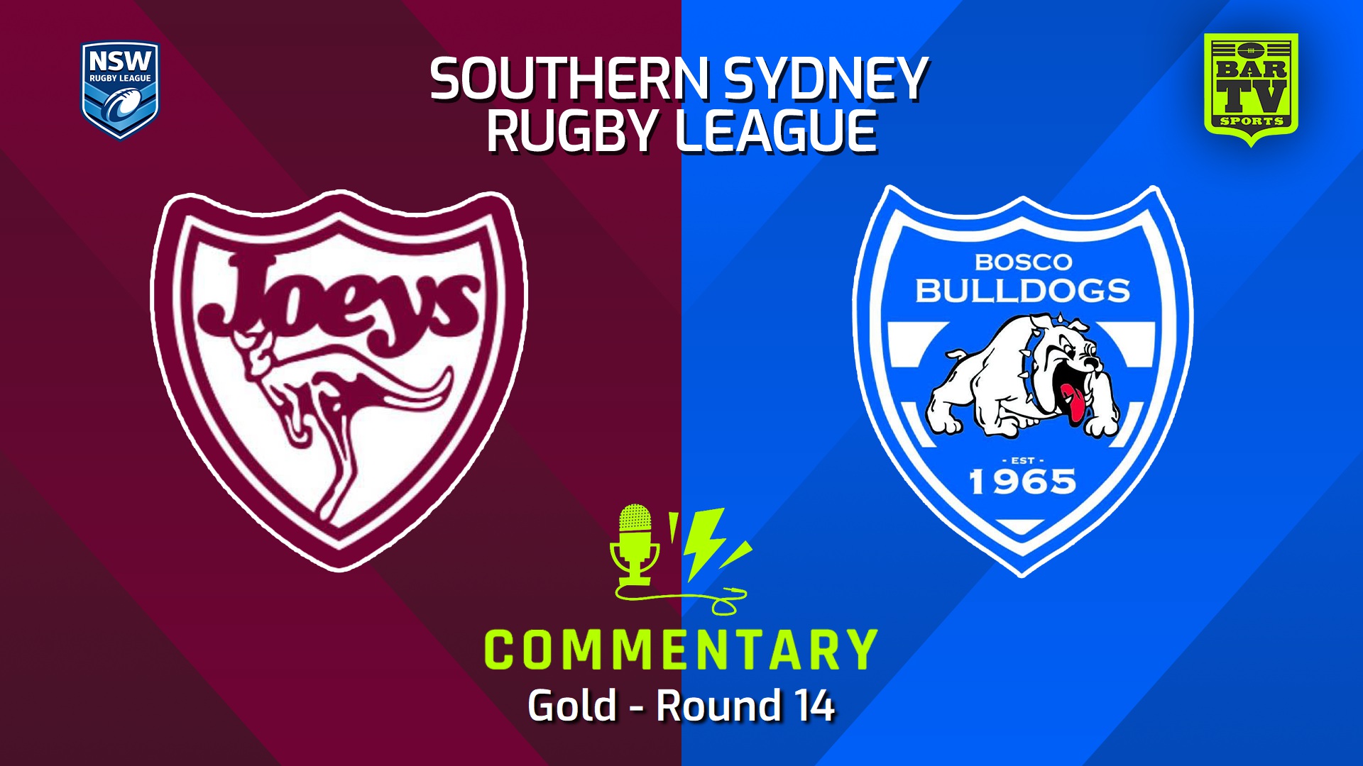 240727-video-S. Sydney Open Round 14 - Gold - St Josephs v St John Bosco Bulldogs Slate Image