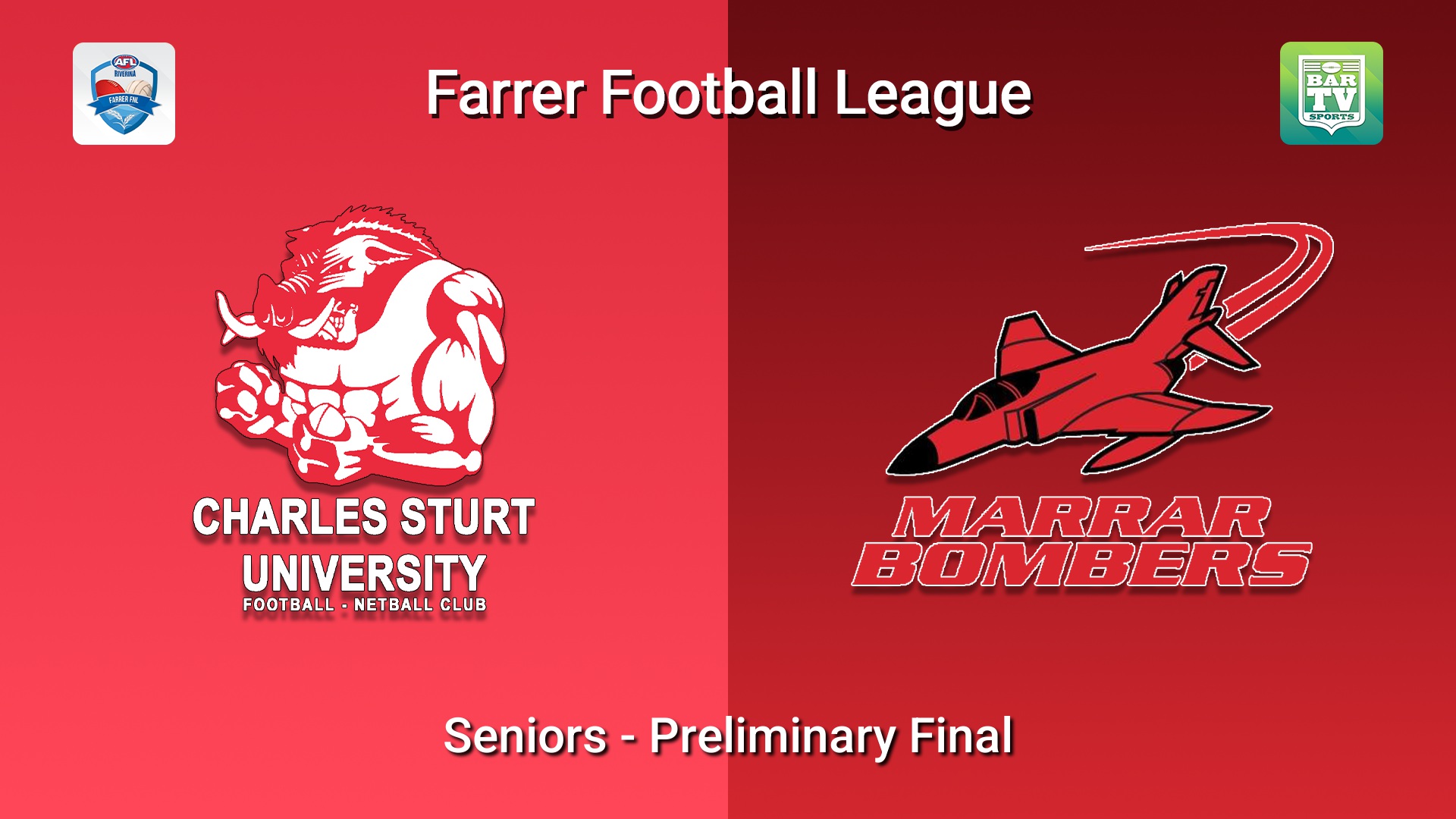 260829-video-Farrer FNL Preliminary Final - Seniors - CSU Bushpigs v Marrar Bombers Slate Image
