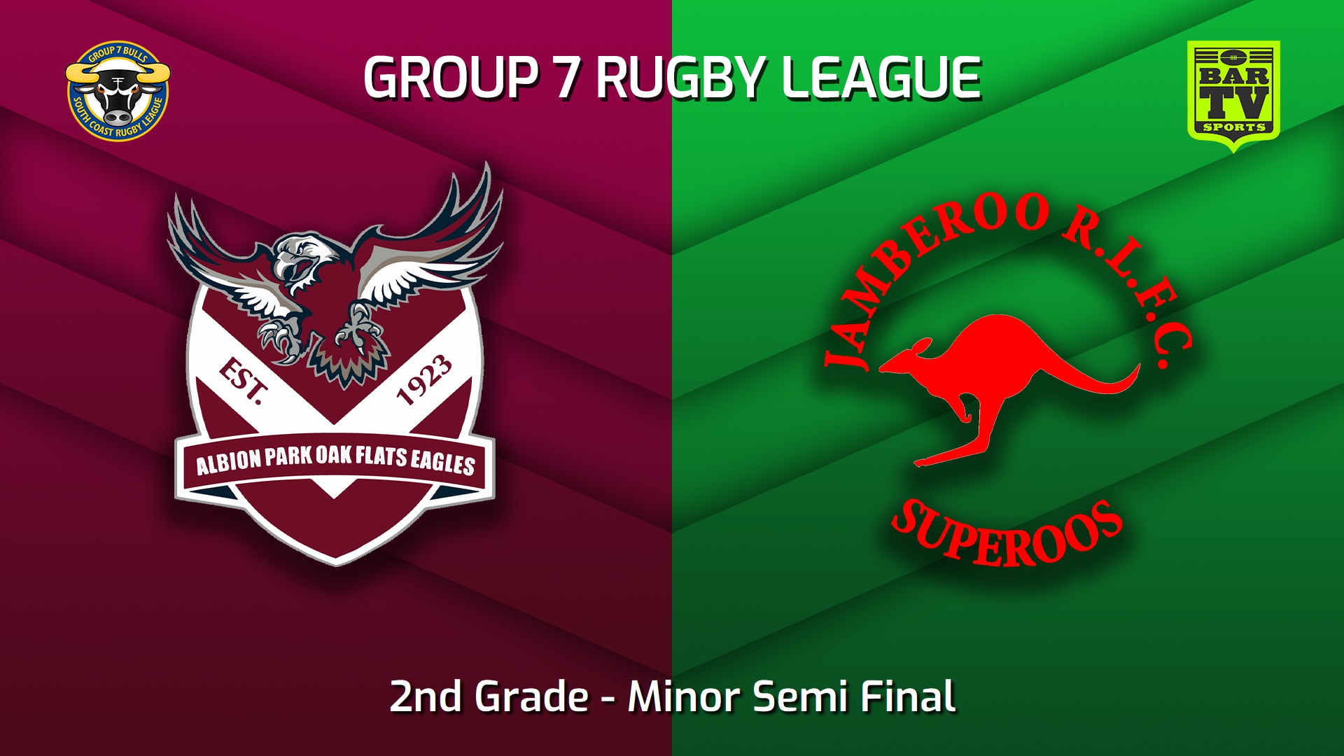 220910-South Coast Minor Semi Final - 2nd Grade - Albion Park Oak Flats Eagles v Jamberoo Slate Image