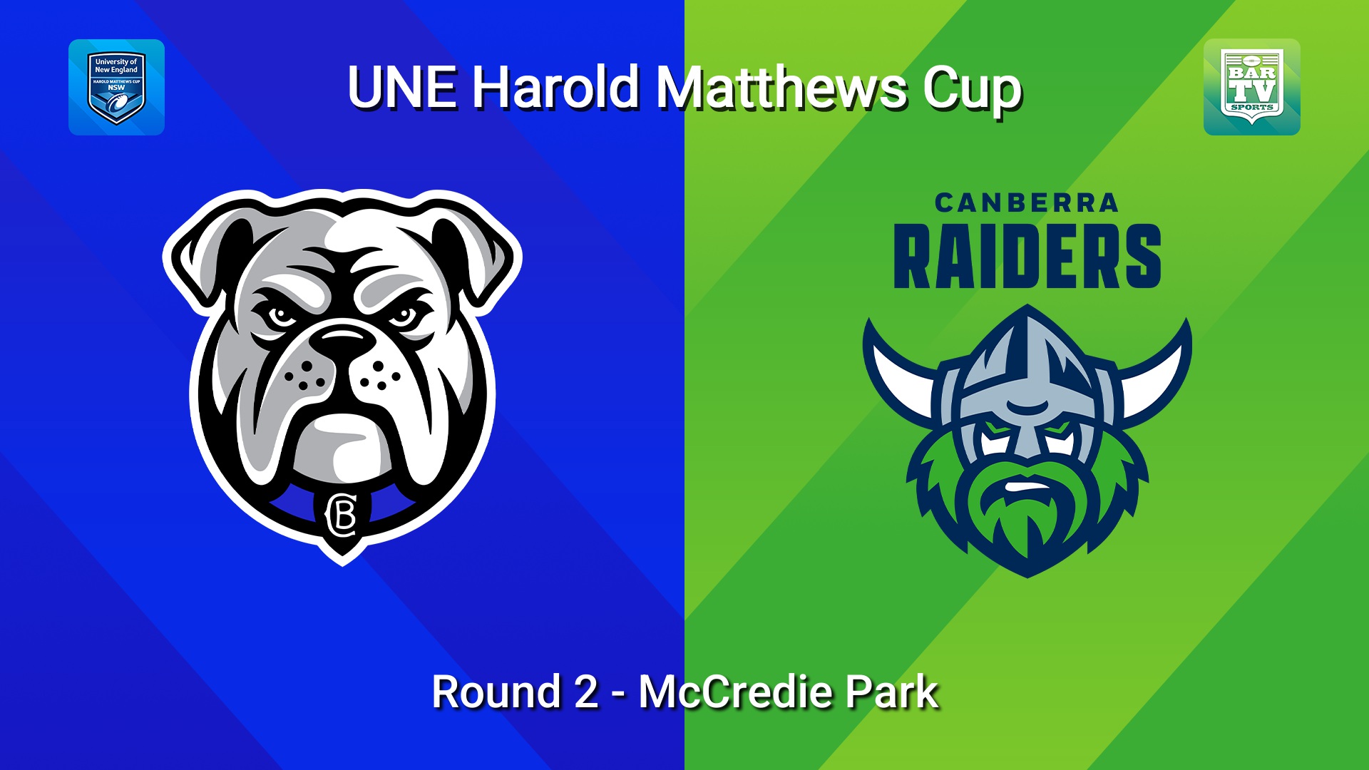 260214-video-UNE Harold Matthews Cup Round 2 - Canterbury-Bankstown Bulldogs v Canberra Raiders Slate Image