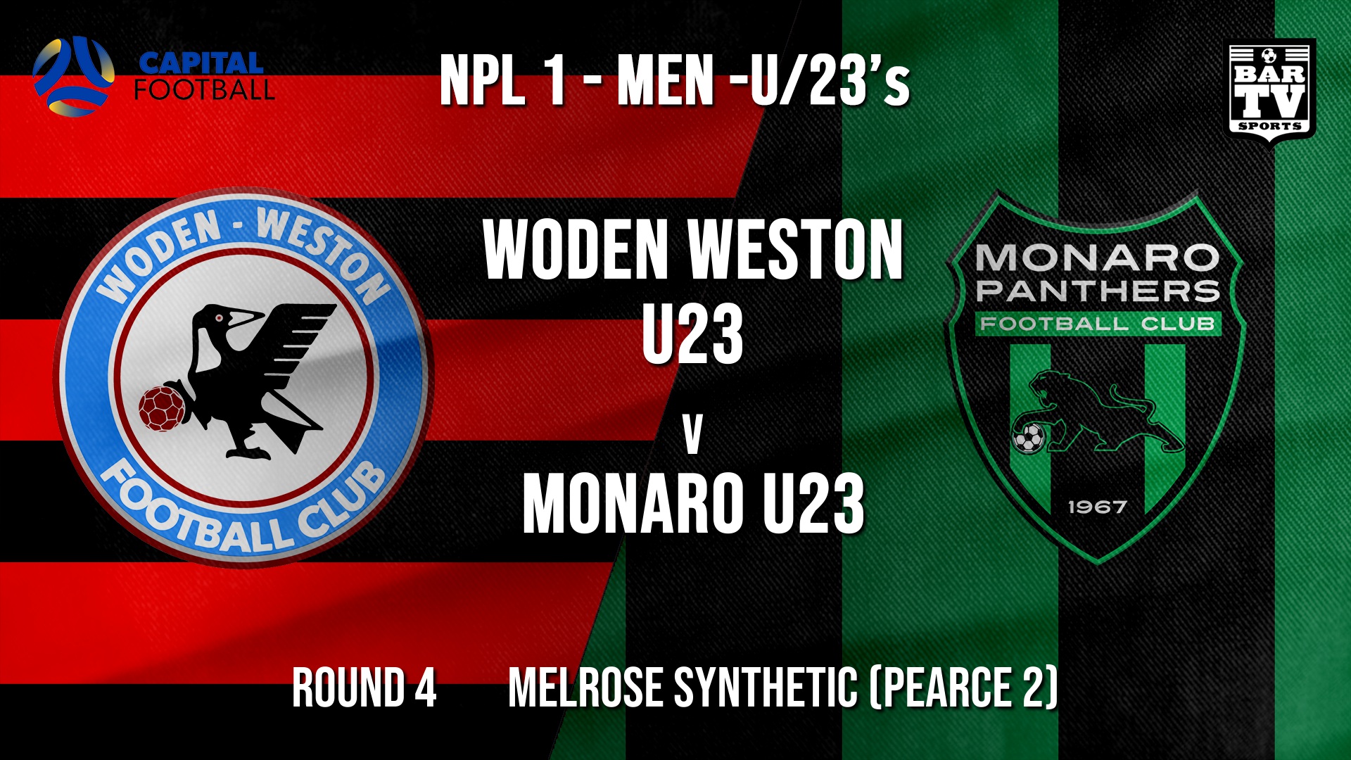 NPL1 Men - U23 - Capital Football  Round 4 - Woden Weston U23 v Monaro Panthers U23 Slate Image