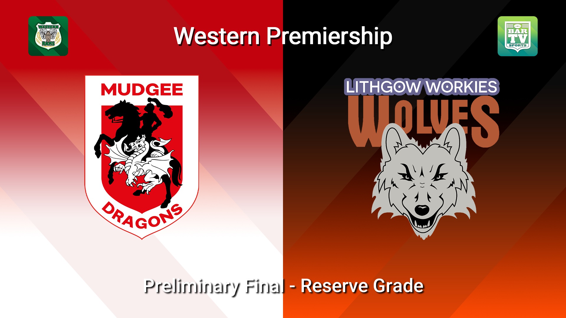 260829-video-Western Premiership Preliminary Final - Reserve Grade - Mudgee Dragons v Lithgow Workies Wolves Slate Image