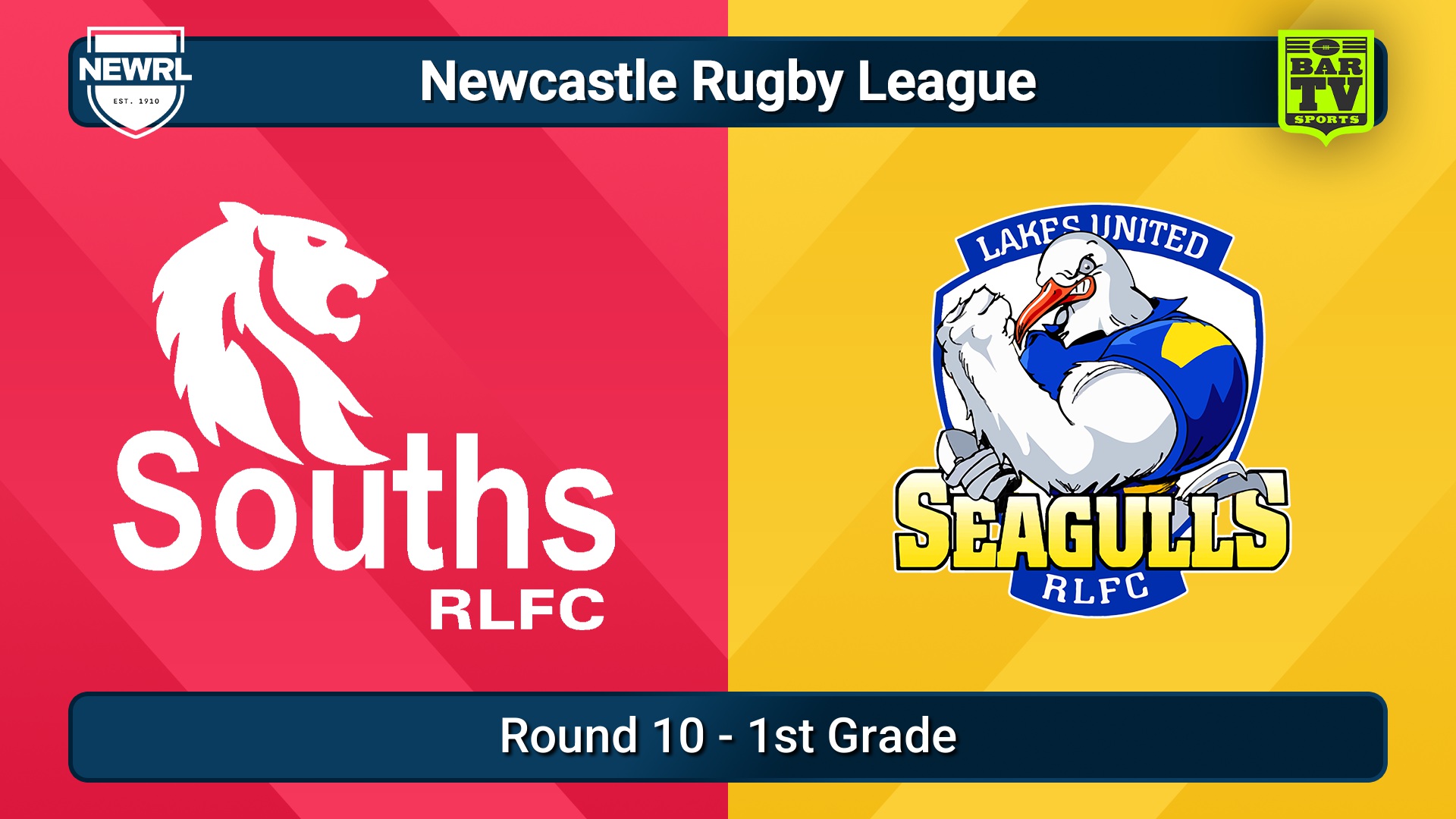 250622-video-Newcastle RL Round 10 - 1st Grade - South Newcastle Lions v Lakes United Seagulls Slate Image