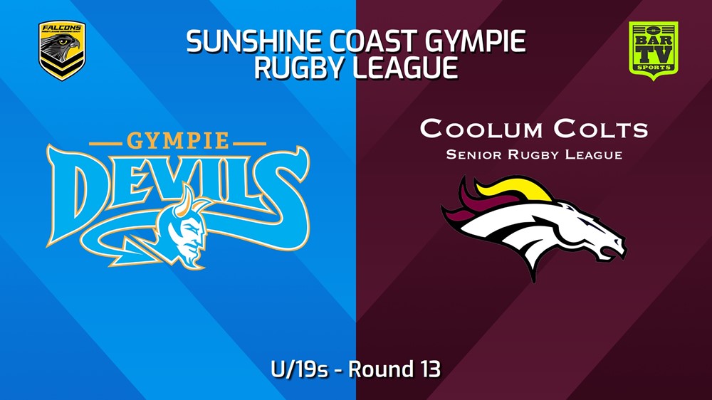 240706-video-Sunshine Coast RL Round 13 - U/19s - Gympie Devils v Coolum Colts Slate Image