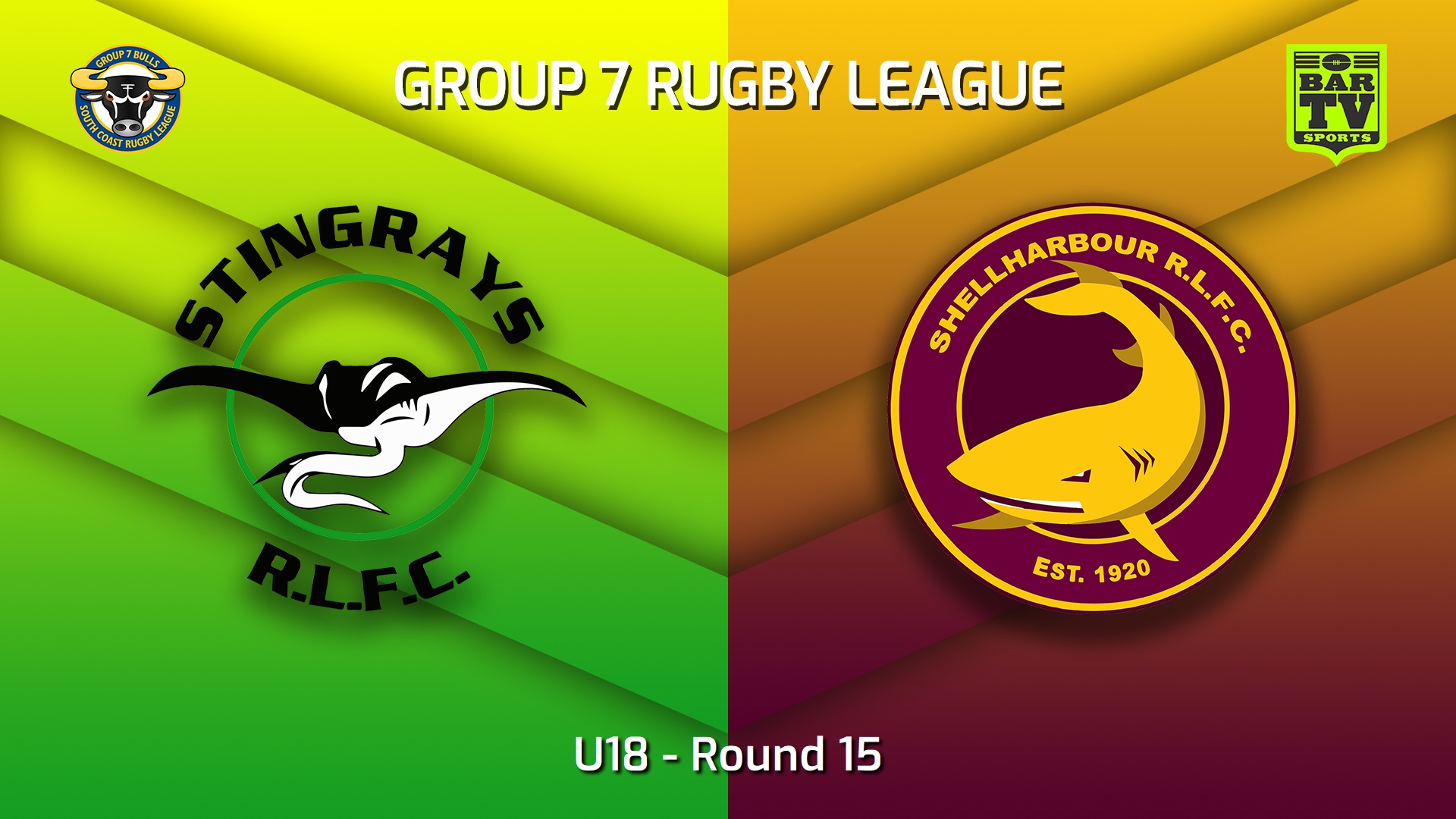 220807-South Coast Round 15 - U18 - Stingrays of Shellharbour v Shellharbour Sharks Slate Image
