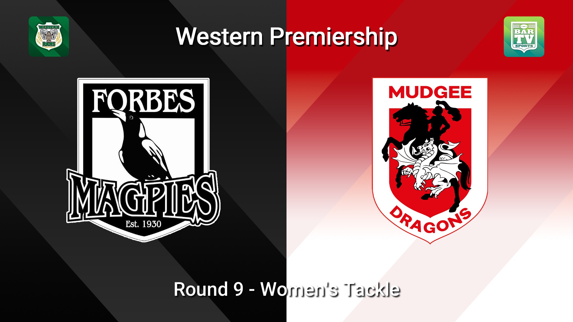 260802-video-Western Premiership Round 9 - Women's Tackle - Forbes Magpies v Mudgee Dragons Slate Image