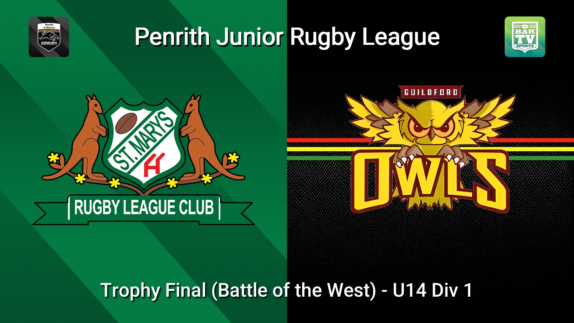 260919-video-Penrith & District Junior Rugby League Trophy Final (Battle of the West) - U14 Div 1 - St Marys v Guildford Owls Slate Image