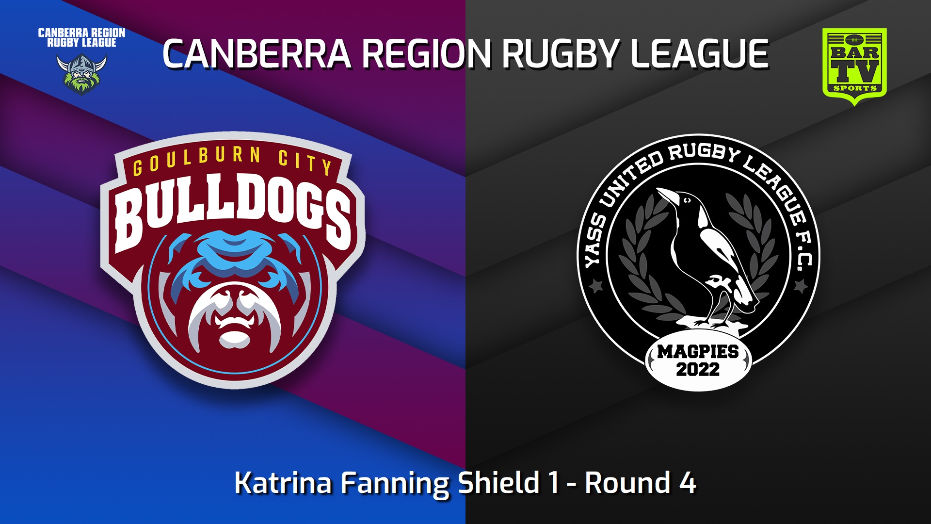 230812-Canberra Round 4 - Katrina Fanning Shield 1 - Goulburn City Bulldogs v Yass Magpies Slate Image