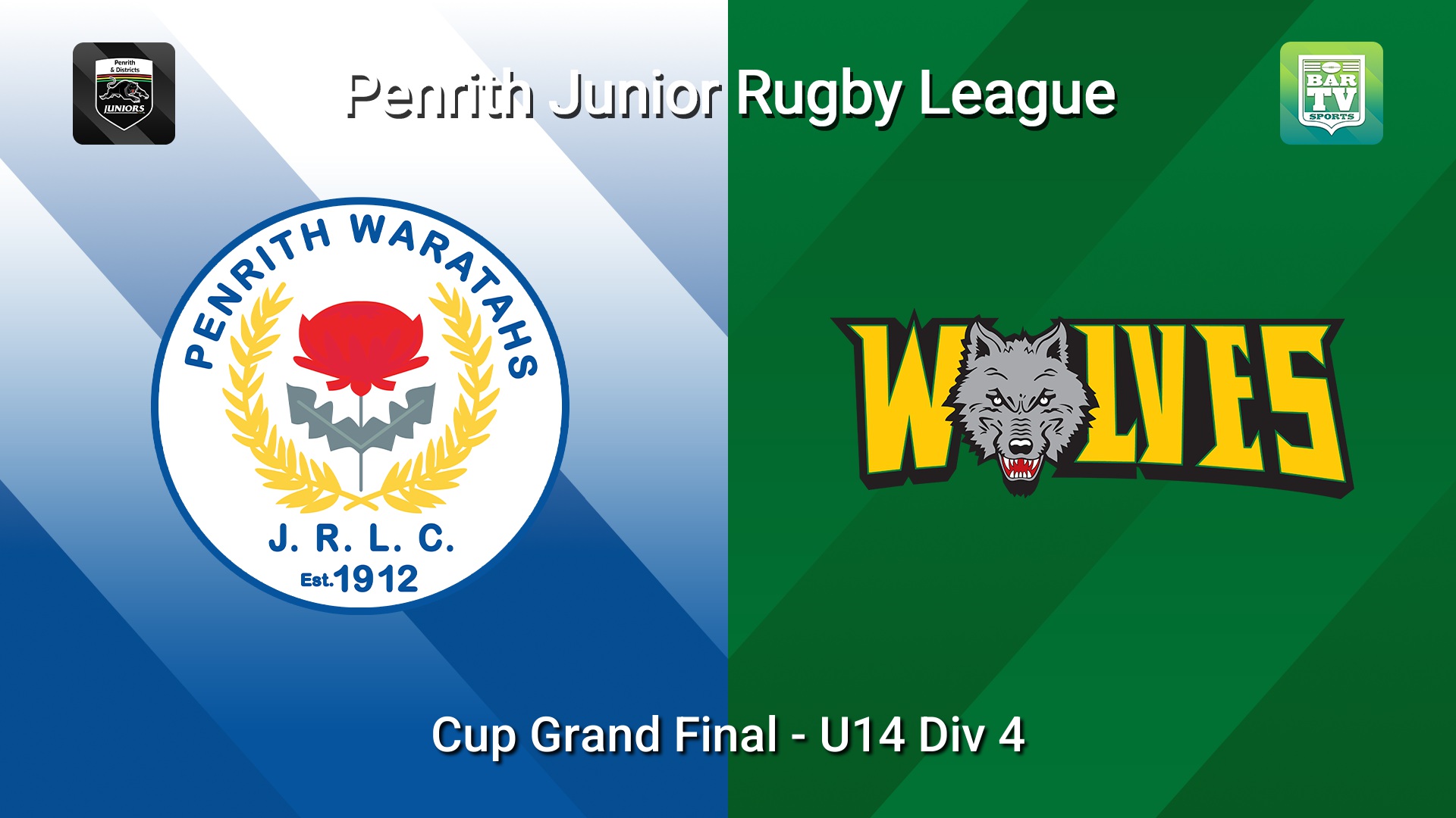 260905-video-Penrith & District Junior Rugby League Cup Grand Final - U14 Div 4 - Penrith Waratahs v Windsor Wolves Slate Image