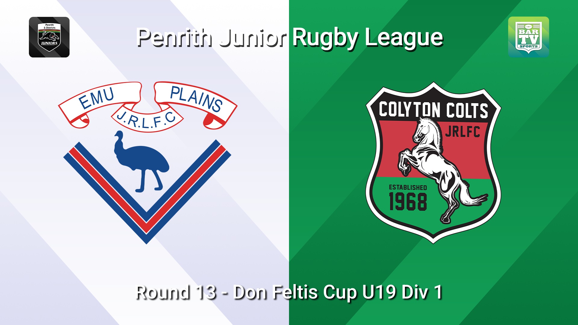 260726-video-Penrith & District Junior Rugby League Round 13 - Don Feltis Cup U19 Div 1 - Emu Plains v Colyton Slate Image