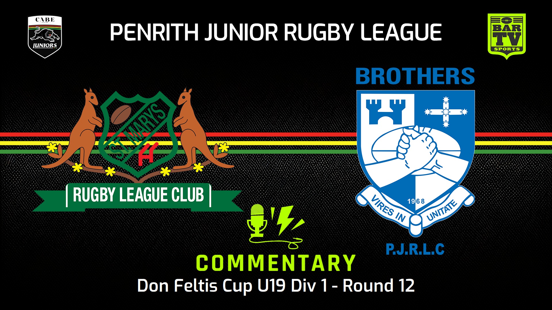 240707-video-Penrith & District Junior Rugby League Round 12 - U19 Div 1 - St Marys v Brothers Slate Image