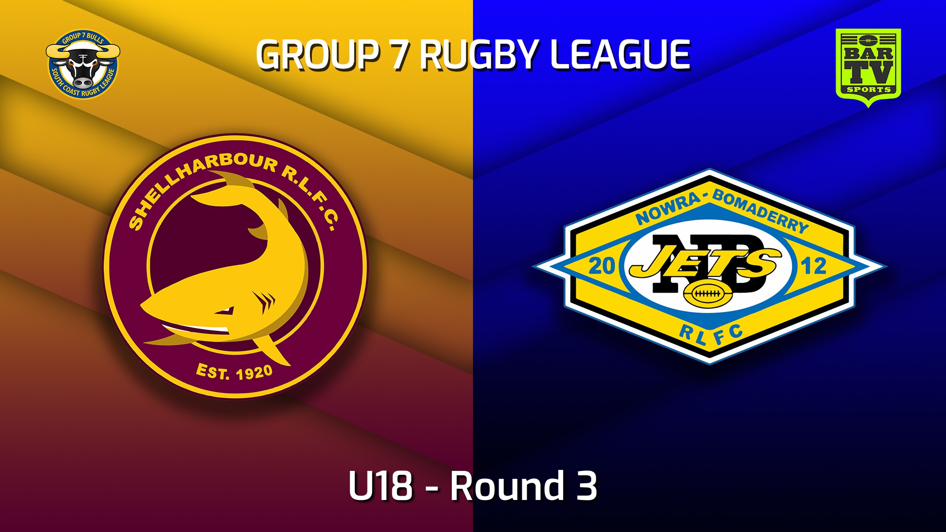 220430-South Coast Round 3 - U18 - Shellharbour Sharks v Nowra-Bomaderry Jets Slate Image