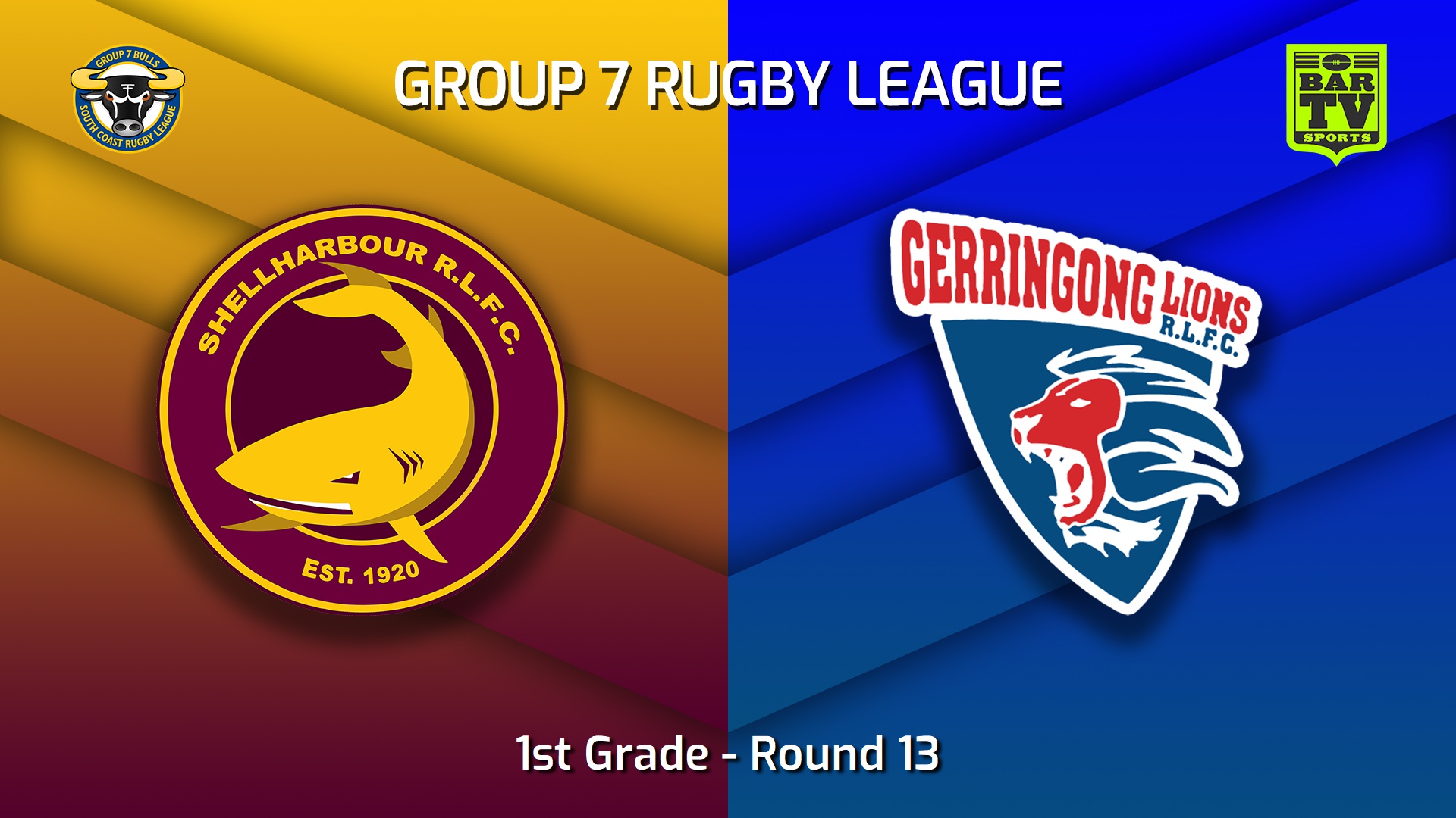 220717-South Coast Round 13 - 1st Grade - Shellharbour Sharks v Gerringong Lions Slate Image