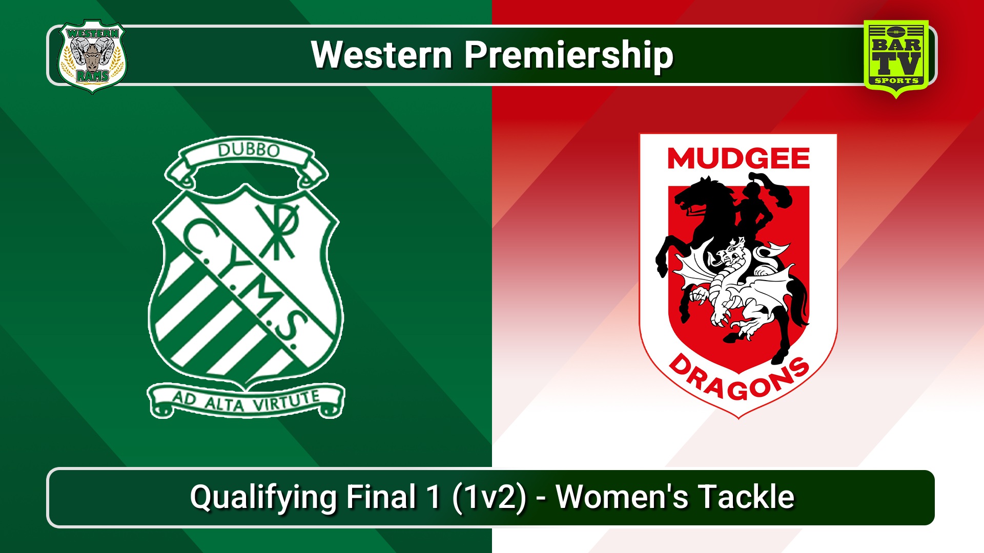 250824-video-Western Premiership Qualifying Final 1 (1v2) - Women's Tackle - Dubbo CYMS v Mudgee Dragons Slate Image
