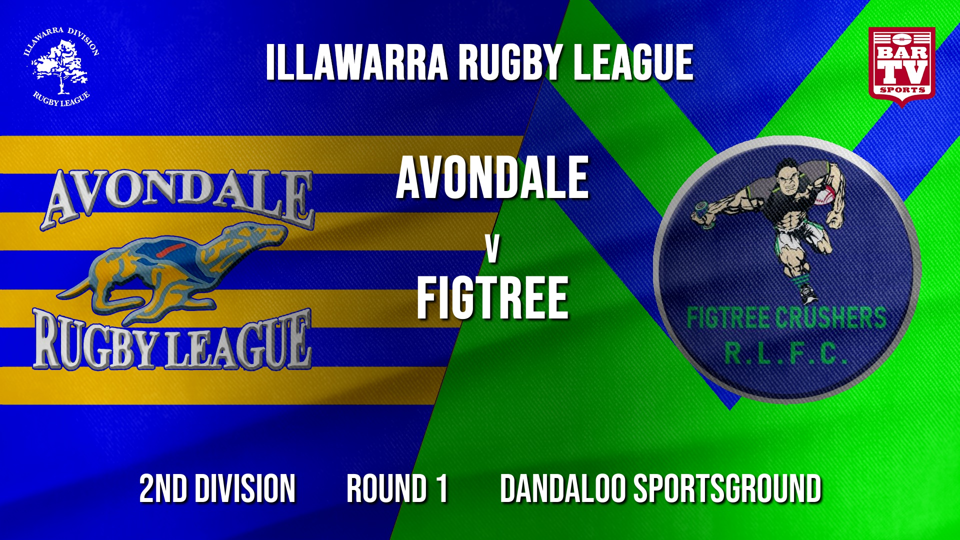 IRL Round 1 - 2nd Division - Avondale RLFC v Figree Crushers Slate Image