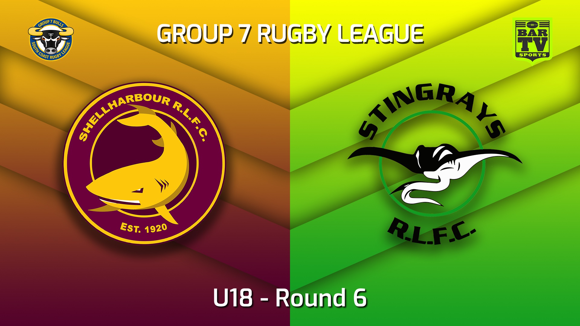 220521-South Coast Round 6 - U18 - Shellharbour Sharks v Stingrays of Shellharbour Slate Image