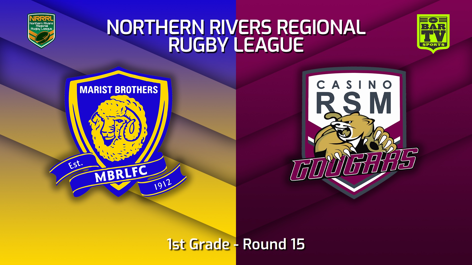 230806-Northern Rivers Round 15 - 1st Grade - Lismore Marist Brothers v Casino RSM Cougars Slate Image