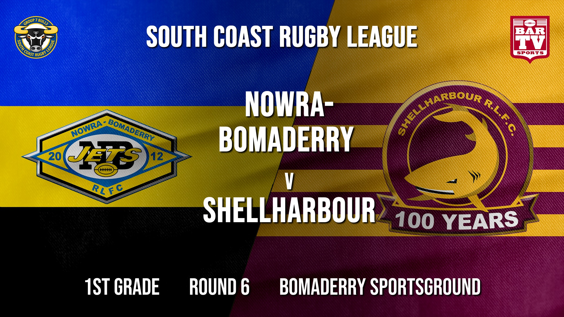 Group 7 RL Round 6 - 1st Grade - Nowra-Bomaderry  v Shellharbour Sharks Slate Image