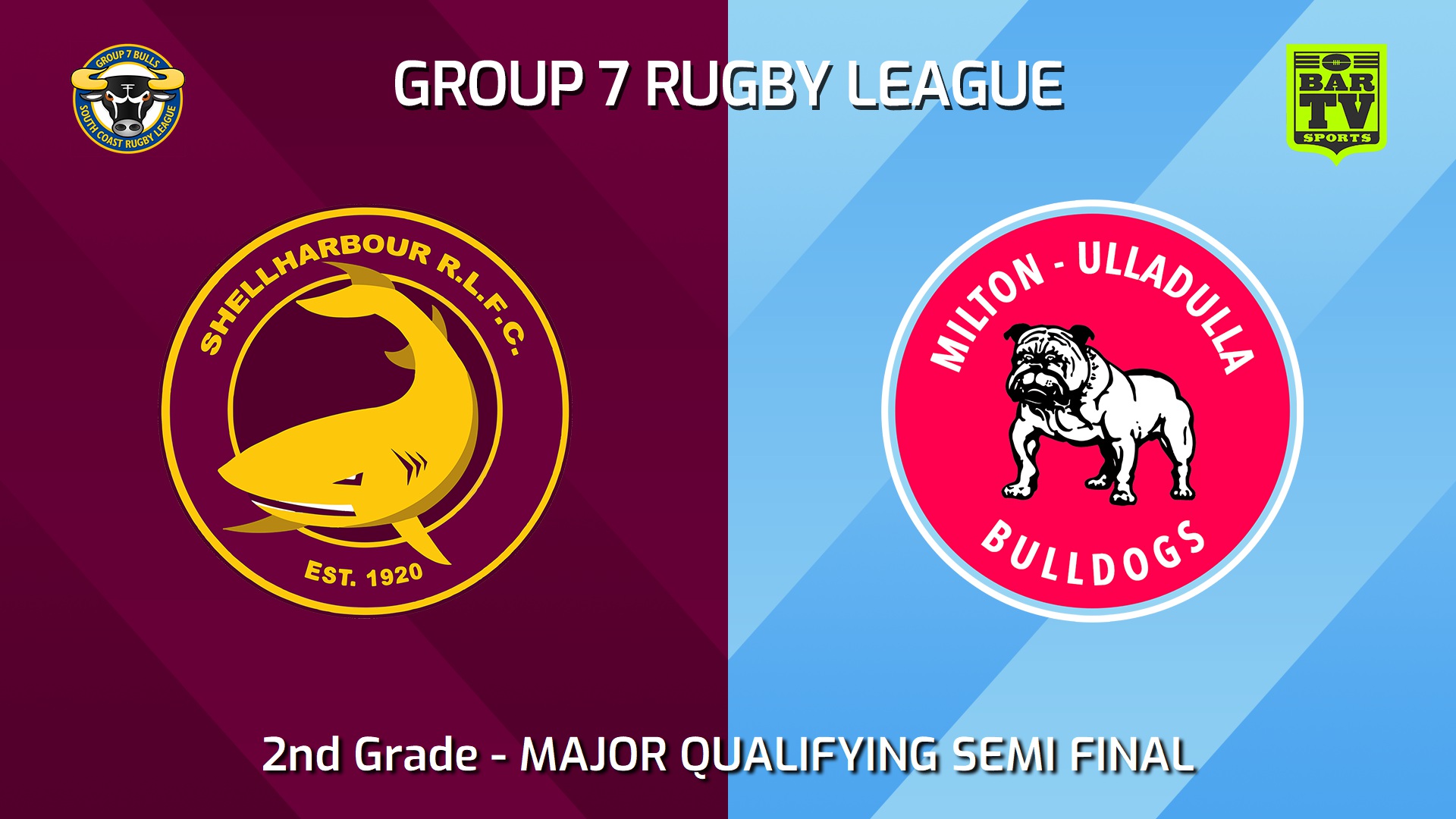 240825-video-South Coast MAJOR QUALIFYING SEMI FINAL - 2nd Grade - Shellharbour Sharks v Milton-Ulladulla Bulldogs Slate Image