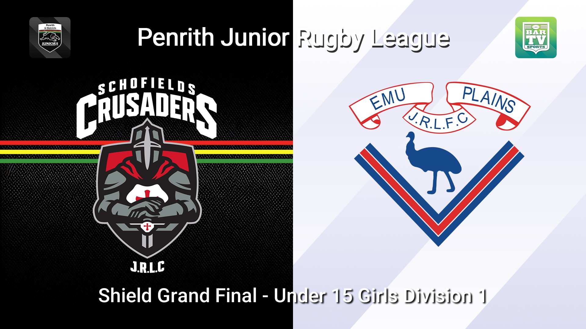 260829-video-Penrith & District Junior Rugby League Shield Grand Final - Under 15 Girls Division 1 - Schofields Crusaders v Emu Plains Slate Image