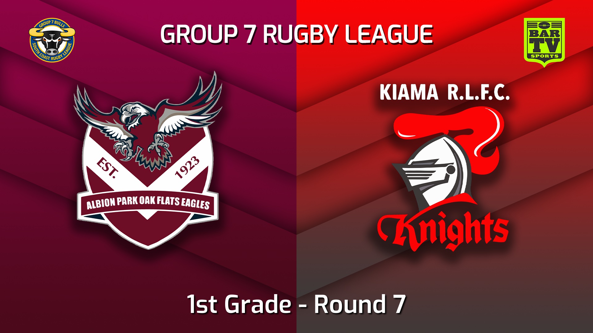 220529-South Coast Round 7 - 1st Grade - Albion Park Oak Flats Eagles v Kiama Knights Slate Image