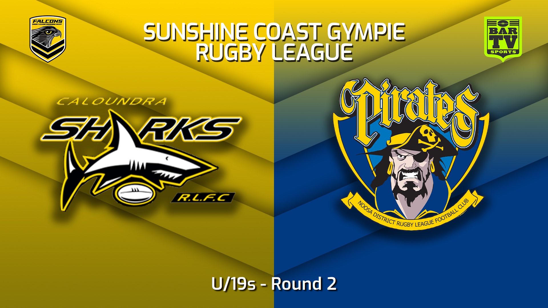 230401-Sunshine Coast RL Round 2 - U/19s - Caloundra Sharks v Noosa Pirates Slate Image