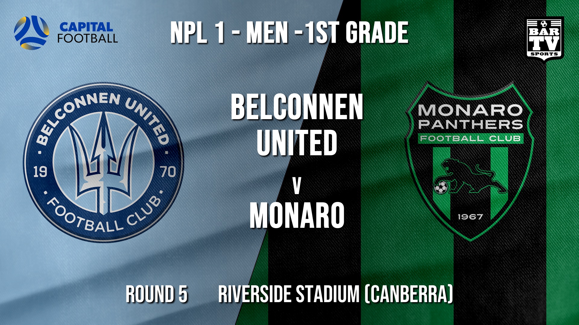 NPL - CAPITAL Round 5 - Belconnen United v Monaro Panthers FC Slate Image