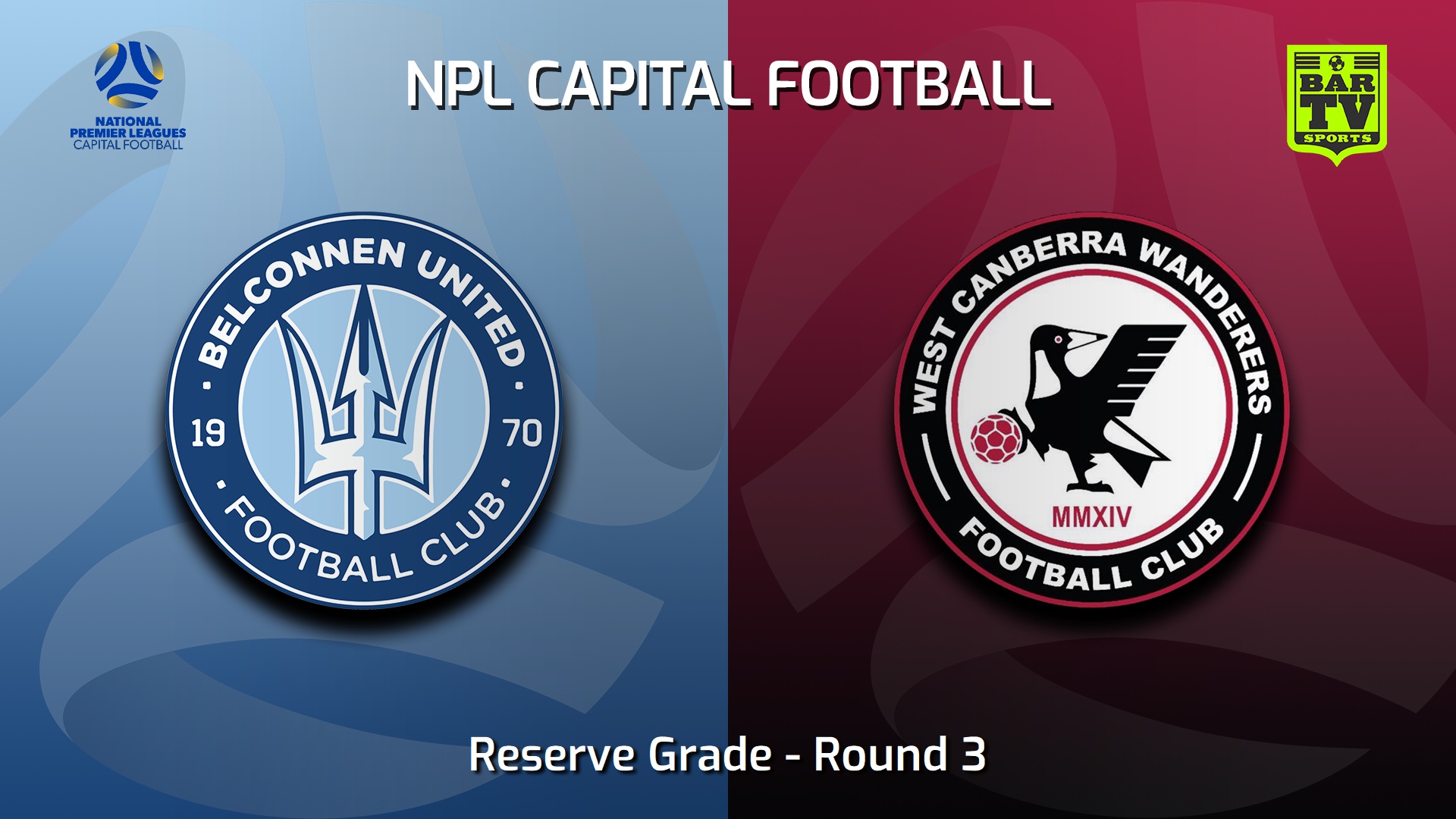 230430-NPL Women - Reserve Grade - Capital Football Round 3 - Belconnen United (women) v West Canberra Wanderers FC (women) Slate Image