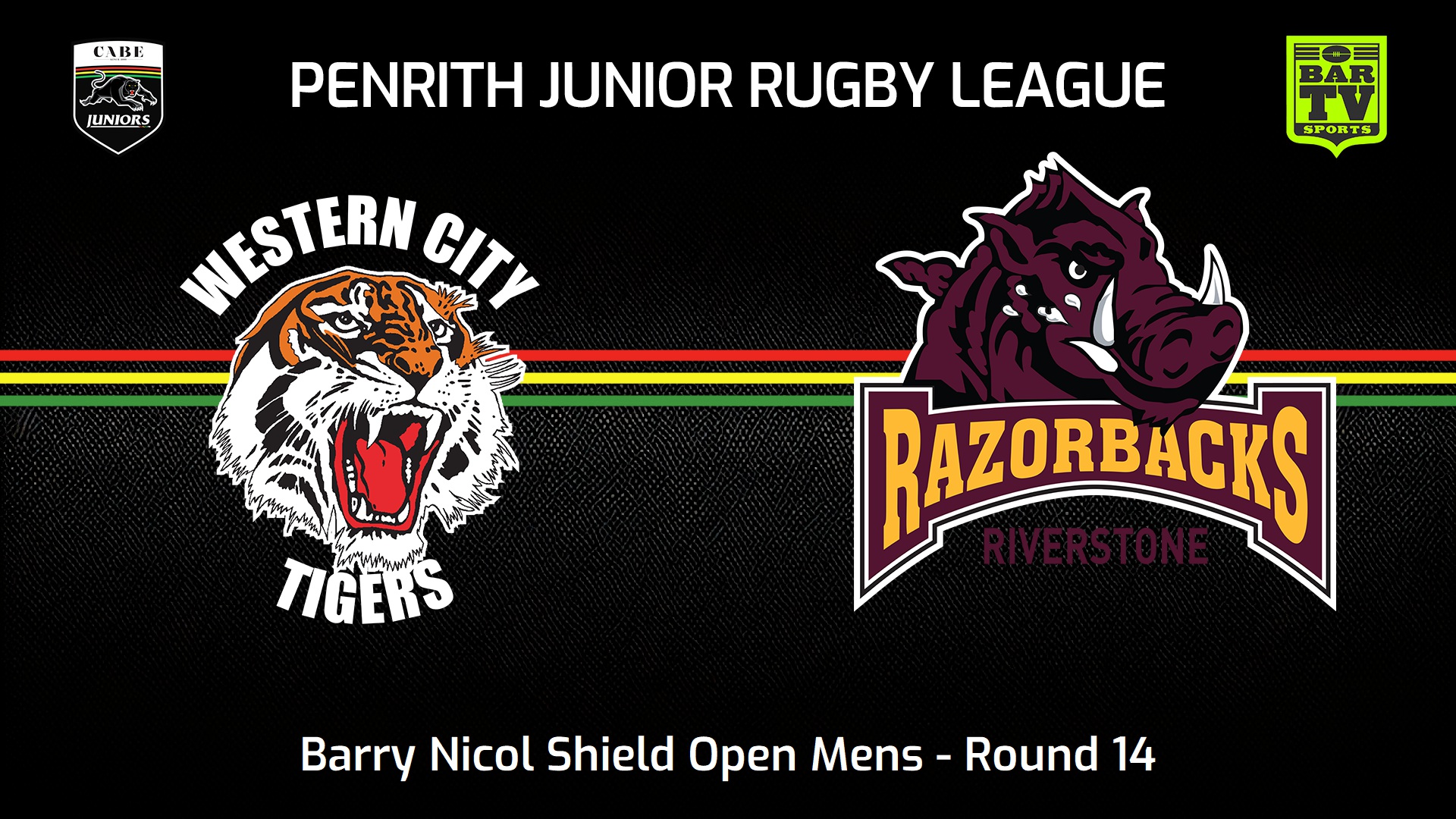 240728-video-Penrith & District Junior Rugby League Round 14 - Barry Nicol Shield Open Mens - Western City Tigers v Riverstone Razorbacks Slate Image